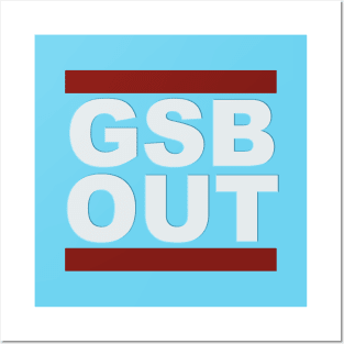 GSB OUT on blue Posters and Art